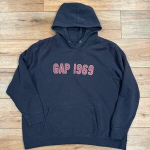 GAP Women’s Oversized Navy Blue Lightweight Hoodie | Size XXL